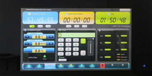 Surgeon control panel